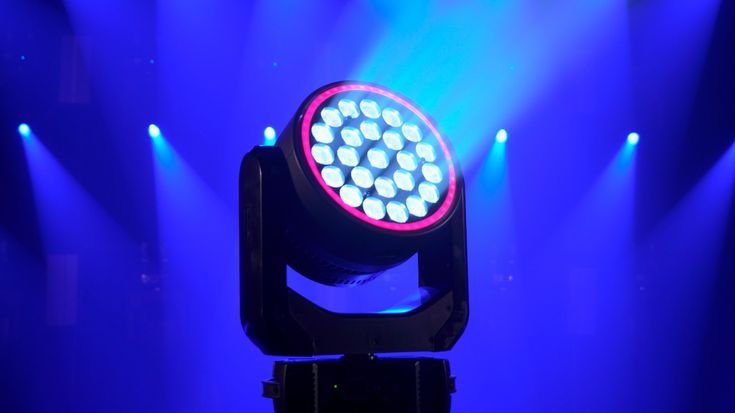 Stage lighting at a live performance