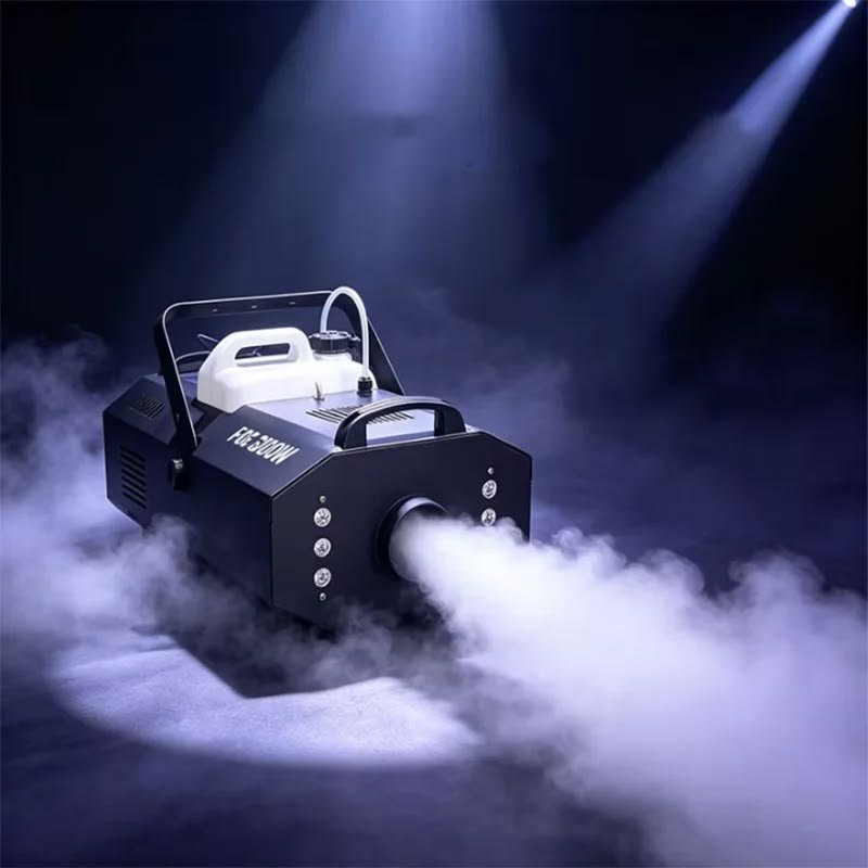 Concert venue with atmospheric stage effects
