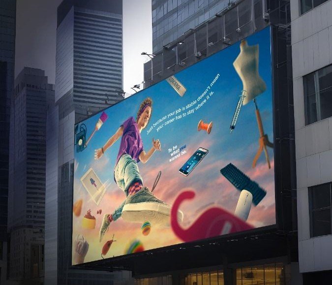 Large outdoor event stage and LED display